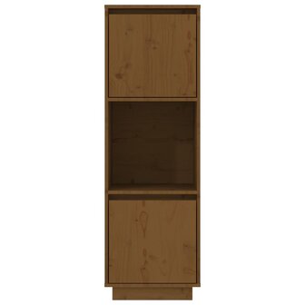 Hoge kast 38x35x117 cm massief grenenhout honingbruin 3