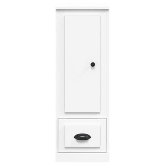 Hoge kast 36,35,5x103,5 cm bewerkt hout wit 5
