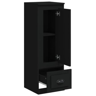 Hoge kast 36x35,5x103,5 cm bewerkt hout zwart 7