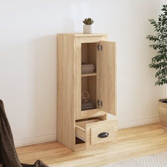Hoge kast 36x35,5x103,5 cm bewerkt hout sonoma eikenkleurig 3