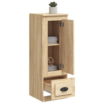 Hoge kast 36x35,5x103,5 cm bewerkt hout sonoma eikenkleurig 4