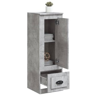 Hoge kast 36x35,5x103,5 cm bewerkt hout betongrijs 4