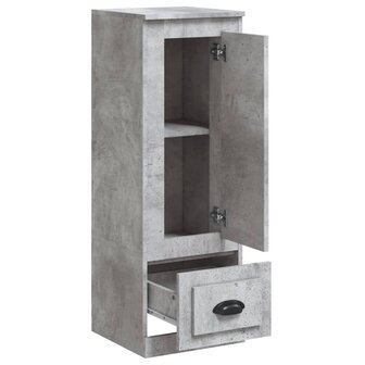 Hoge kast 36x35,5x103,5 cm bewerkt hout betongrijs 7