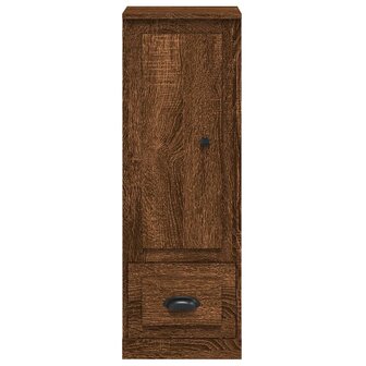 Hoge kast 36x35,5x103,5 cm bewerkt hout bruin eikenkleur 5