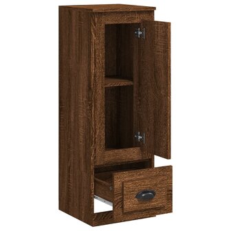 Hoge kast 36x35,5x103,5 cm bewerkt hout bruin eikenkleur 7