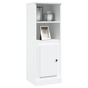 Hoge kast 36,35,5x103,5 cm bewerkt hout wit 4