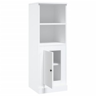 Hoge kast 36,35,5x103,5 cm bewerkt hout wit 8