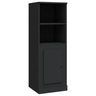 Hoge kast 36x35,5x103,5 cm bewerkt hout zwart 2