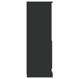 Hoge kast 36x35,5x103,5 cm bewerkt hout zwart 7