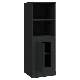 Hoge kast 36x35,5x103,5 cm bewerkt hout zwart 8