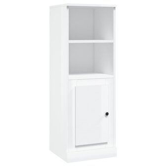 Hoge kast 36x35,5x103,5 cm bewerkt hout hoogglans wit 2