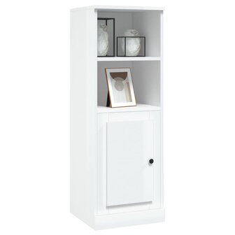 Hoge kast 36x35,5x103,5 cm bewerkt hout hoogglans wit 4