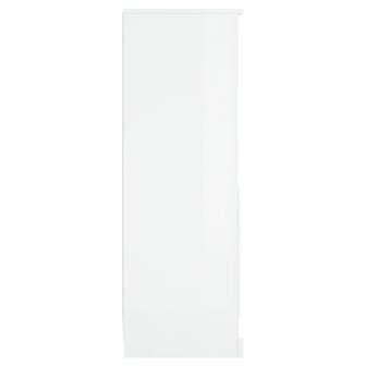 Hoge kast 36x35,5x103,5 cm bewerkt hout hoogglans wit 7