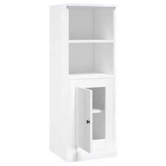 Hoge kast 36x35,5x103,5 cm bewerkt hout hoogglans wit 8