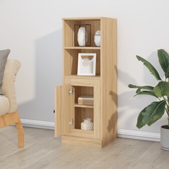 Hoge kast 36x35,5x103,5 cm bewerkt hout sonoma eikenkleurig 3