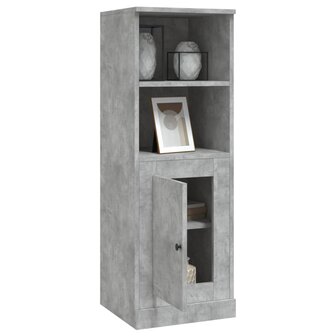 Hoge kast 36x35,5x103,5 cm bewerkt hout betongrijs 5