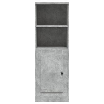 Hoge kast 36x35,5x103,5 cm bewerkt hout betongrijs 6