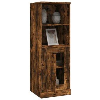Hoge kast 36x35,5x103,5 cm bewerkt hout gerookt eikenkleurig 5