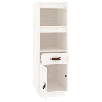 Hoge kast 34x40x108,5 cm massief grenenhout wit 6