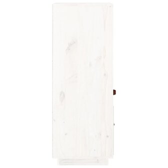 Hoge kast 34x40x108,5 cm massief grenenhout wit 7