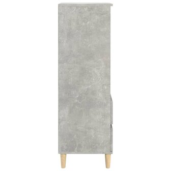 Hoge kast 40x36x110 cm bewerkt hout betongrijs 5