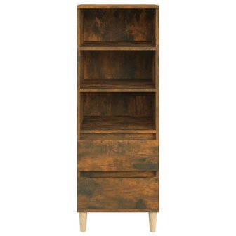 Hoge kast 40x36x110 cm bewerkt hout gerookt eiken 3