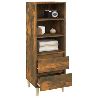 Hoge kast 40x36x110 cm bewerkt hout gerookt eiken 7