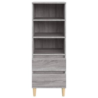 Hoge kast 40x36x110 cm bewerkt hout grijs sonoma 3