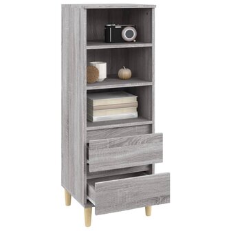 Hoge kast 40x36x110 cm bewerkt hout grijs sonoma 7