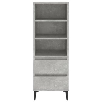 Hoge kast 40x36x110 cm bewerkt hout betongrijs 3