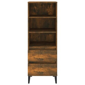 Hoge kast 40x36x110 cm bewerkt hout gerookt eiken 3