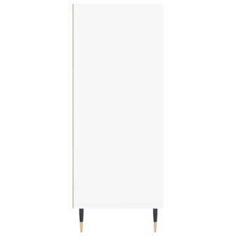 Hoge kast 57x35x90 cm bewerkt hout wit 5
