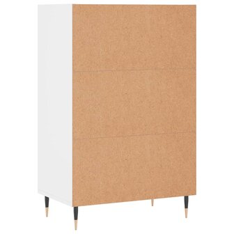 Hoge kast 57x35x90 cm bewerkt hout wit 6