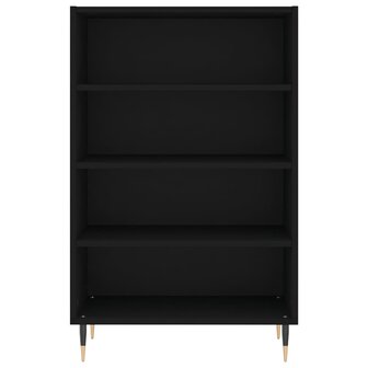 Hoge kast 57x35x90 cm bewerkt hout zwart 4
