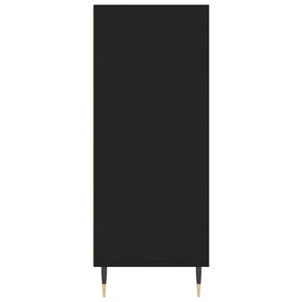 Hoge kast 57x35x90 cm bewerkt hout zwart 5