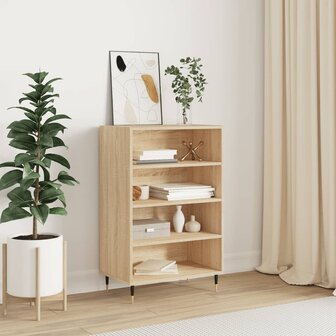 Hoge kast 57x35x90 cm bewerkt hout sonoma eikenkleurig 1