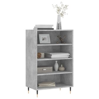 Hoge kast 57x35x90 cm bewerkt hout betongrijs 3