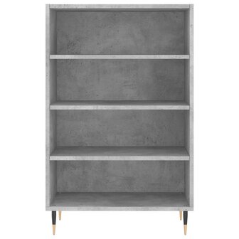Hoge kast 57x35x90 cm bewerkt hout betongrijs 4