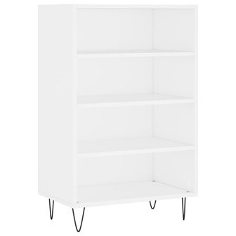 Hoge kast 57x35x90 cm bewerkt hout wit 2