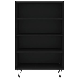 Hoge kast 57x35x90 cm bewerkt hout zwart 4