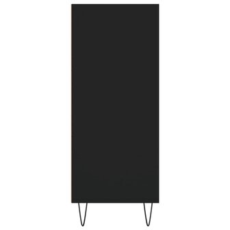Hoge kast 57x35x90 cm bewerkt hout zwart 5
