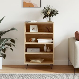 Hoge kast 57x35x90 cm bewerkt hout sonoma eikenkleurig 1