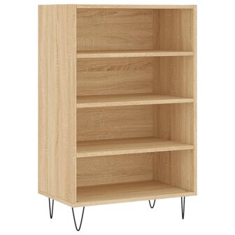 Hoge kast 57x35x90 cm bewerkt hout sonoma eikenkleurig 2