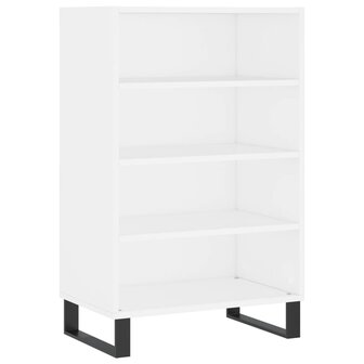 Hoge kast 57x35x90 cm bewerkt hout wit 2