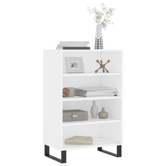 Hoge kast 57x35x90 cm bewerkt hout wit 3