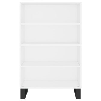 Hoge kast 57x35x90 cm bewerkt hout wit 4