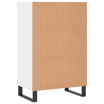 Hoge kast 57x35x90 cm bewerkt hout wit 6