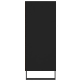 Hoge kast 57x35x90 cm bewerkt hout zwart 5