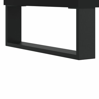 Hoge kast 57x35x90 cm bewerkt hout zwart 7