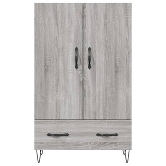Hoge kast 69,5x31x115 cm bewerkt hout grijs sonoma eikenkleurig 6